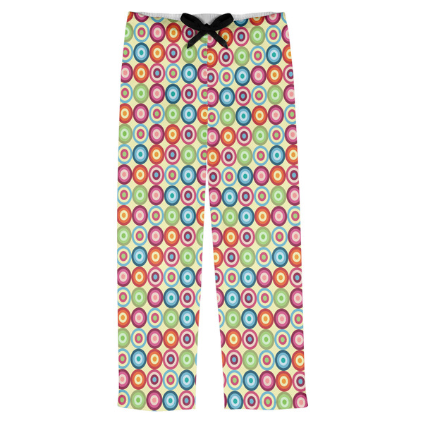 Custom Retro Circles Mens Pajama Pants