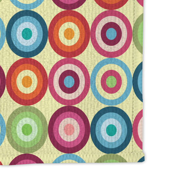 Retro Circles Microfiber Dish Rag - DETAIL