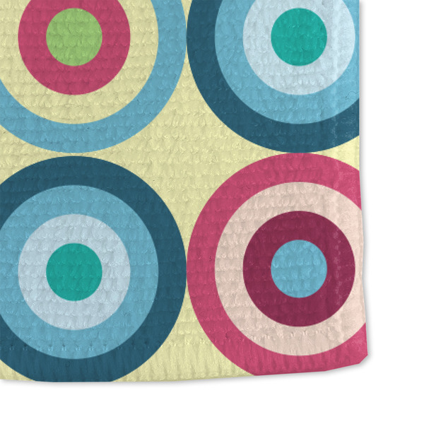 Retro Circles Microfiber Dish Towel - DETAIL