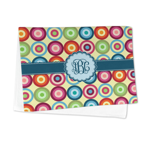 Retro Circles Microfiber Dish Towel - FOLDED HALF