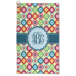 Retro Circles Microfiber Golf Towel (Personalized)