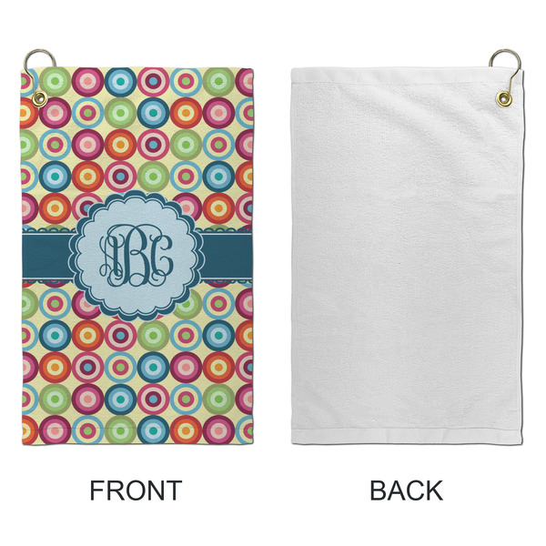 Retro Circles Microfiber Golf Towels - Small - APPROVAL