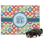 Retro Circles Dog Blanket (Personalized)