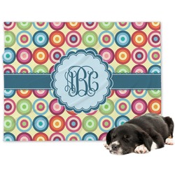 Retro Circles Dog Blanket (Personalized)
