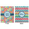Retro Circles Minky Blanket - 50"x60" - Double Sided - Front & Back