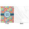 Retro Circles Minky Blanket - 50"x60" - Single Sided - Front & Back