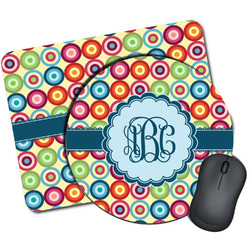 Retro Circles Mouse Pad (Personalized)