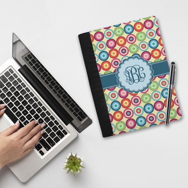 Retro Circles Notebook Padfolio - LIFESTYLE (large)