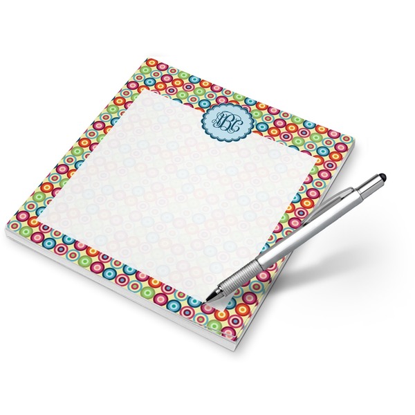 Custom Retro Circles Notepad (Personalized)