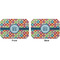 Retro Circles Octagon Placemat - Double Print Front and Back