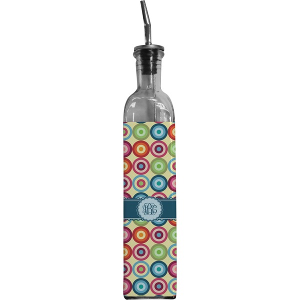 Custom Retro Circles Oil Dispenser Bottle (Personalized)