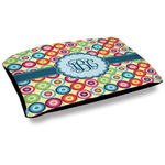 Retro Circles Dog Bed w/ Monogram