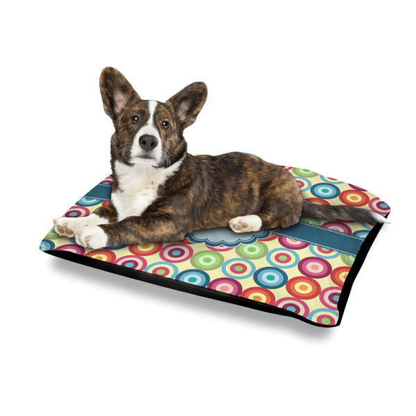 Retro Circles Outdoor Dog Beds - Medium - IN CONTEXT