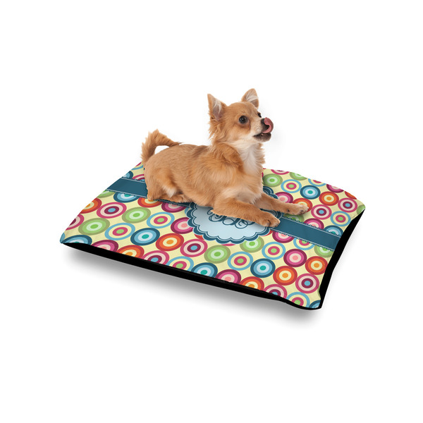 Retro Circles Outdoor Dog Beds - Small - IN CONTEXT