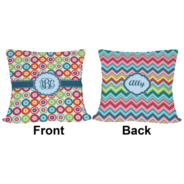 Retro Circles Outdoor Pillow - 16x16