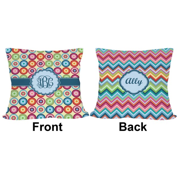 Retro Circles Outdoor Pillow - 18x18