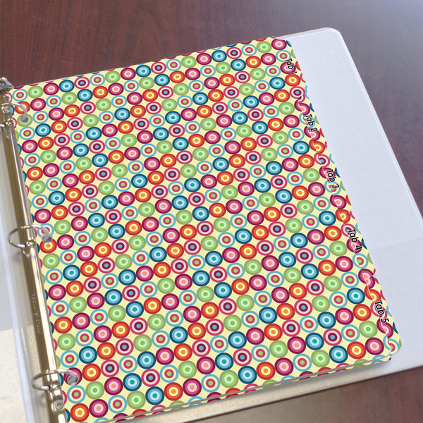 Retro Circles Page Dividers - Set of 5 - In Context