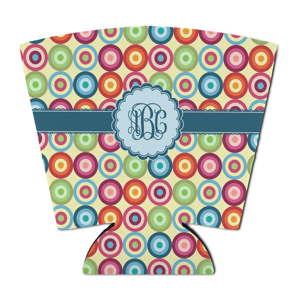 Retro Circles Party Cup Sleeves - with bottom - FRONT