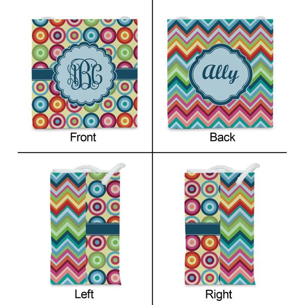 Retro Circles Party Favor Gift Bag - Gloss - Approval