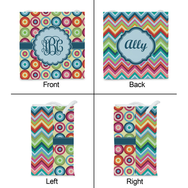 Retro Circles Party Favor Gift Bag - Matte - Approval