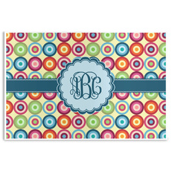 Retro Circles Disposable Paper Placemats (Personalized)