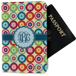 Retro Circles Passport Holder - Fabric (Personalized)