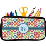 Retro Circles Neoprene Pencil Case (Personalized)