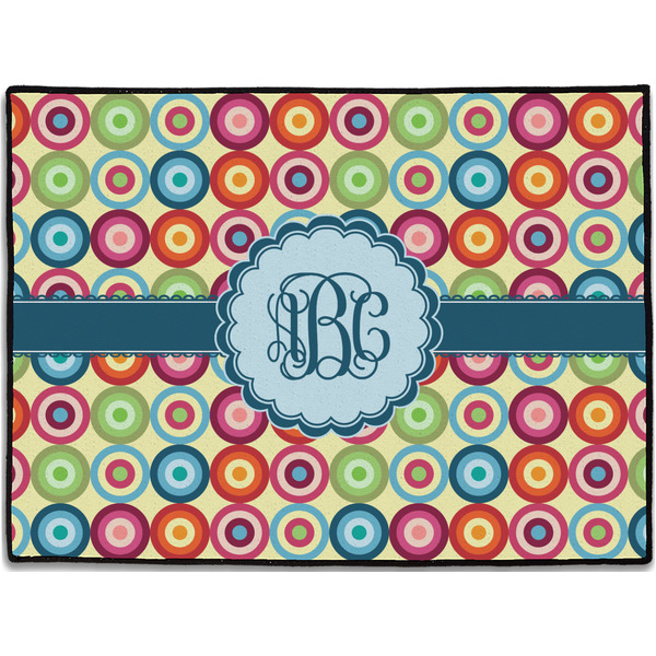 Custom Retro Circles Door Mat (Personalized)