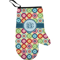 Retro Circles Oven Mitt (Personalized)