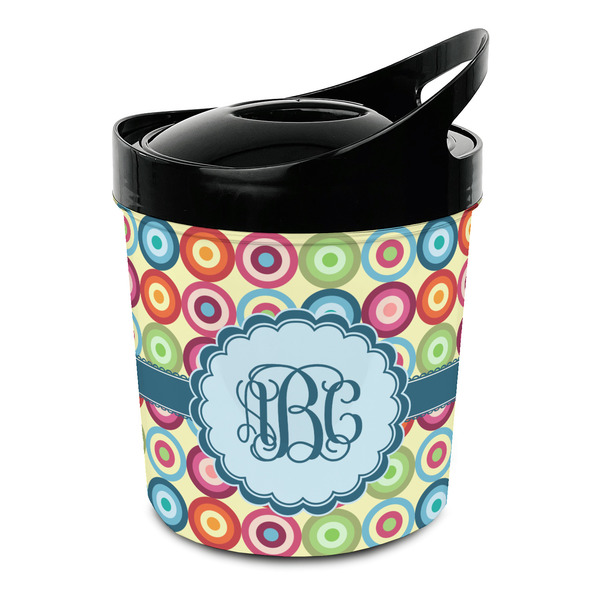 Custom Retro Circles Plastic Ice Bucket (Personalized)