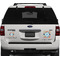 Retro Circles Personalized Square Car Magnets on Ford Explorer