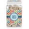 Retro Circles Dog Treat Jar (Personalized)