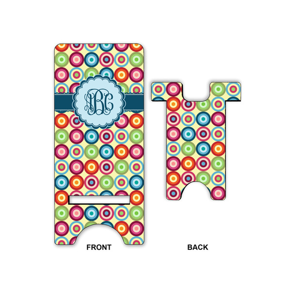 Retro Circles Phone Stand - Front & Back