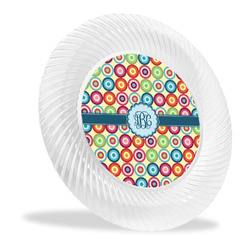 Retro Circles Plastic Party Dinner Plates - 10" (Personalized)