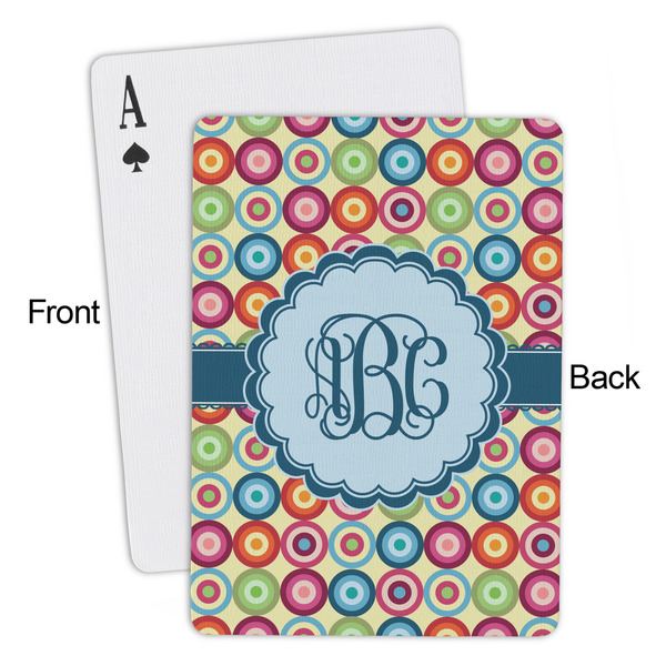 Retro Circles Playing Cards - Approval