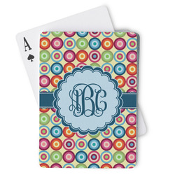 Retro Circles Playing Cards (Personalized)