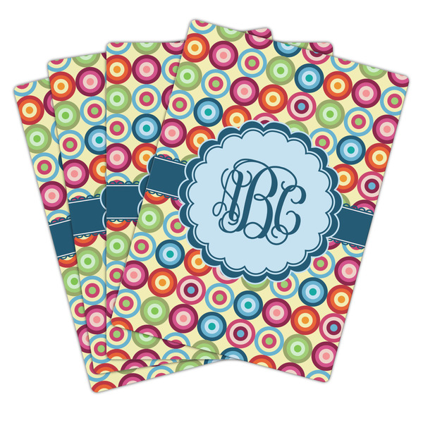 Retro Circles Playing Cards - Hand Back View