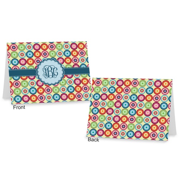 Retro Circles Postcard - Front and Back