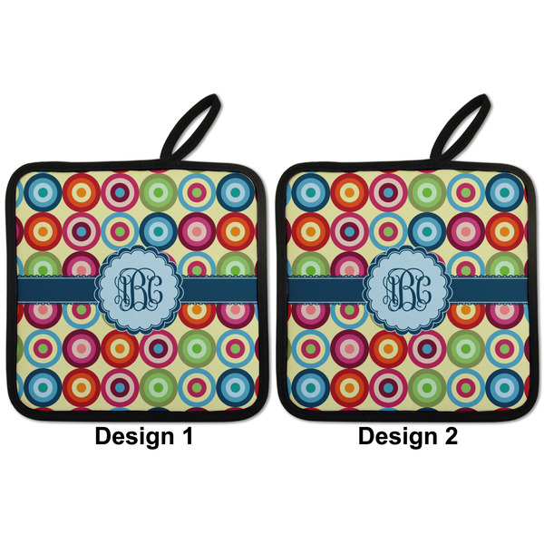 Retro Circles Pot Holders - Set of 2 APPROVAL