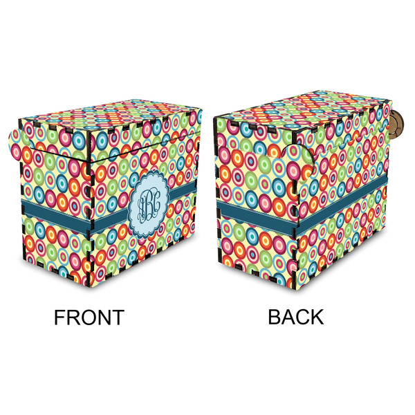 Retro Circles Recipe Box - Full Color - Approval