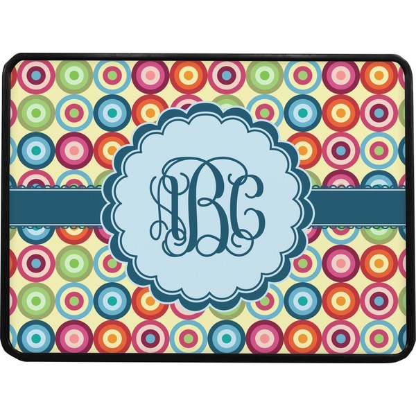 Retro Circles Rectangular Car Hitch Cover w/ FRP Insert (Select Size)