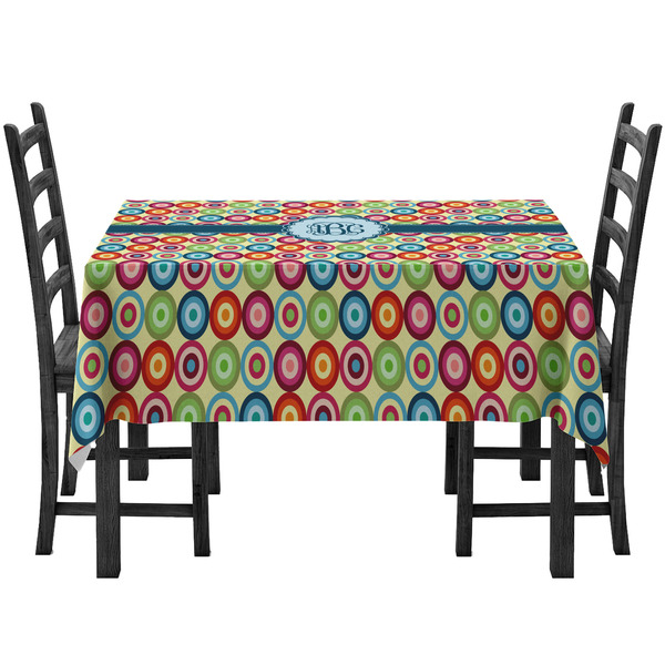 Custom Retro Circles Tablecloth (Personalized)