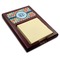 Retro Circles Red Mahogany Sticky Note Holder (Personalized)