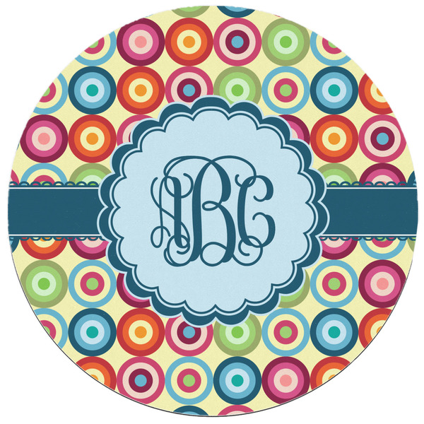 Retro Circles Round Mousepad - APPROVAL