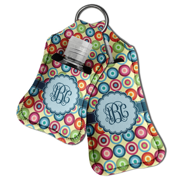 Retro Circles Sanitizer Holder Keychain - Both in Case (PARENT)