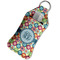 Retro Circles Sanitizer Holder Keychain - Large in Case