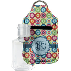 Retro Circles Hand Sanitizer & Keychain Holder - Small (Personalized)