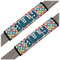 Retro Circles Seat Belt Covers (Set of 2) (Personalized)