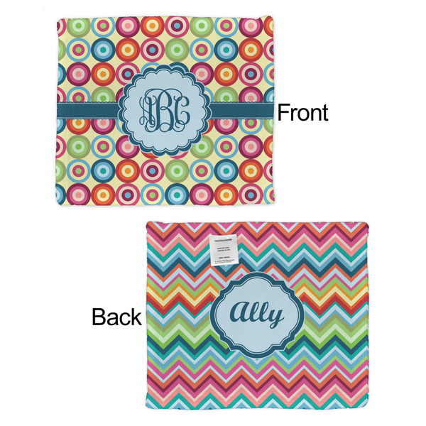 Retro Circles Security Blanket - Front & Back View