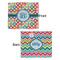 Retro Circles Security Blanket - Front & Back View